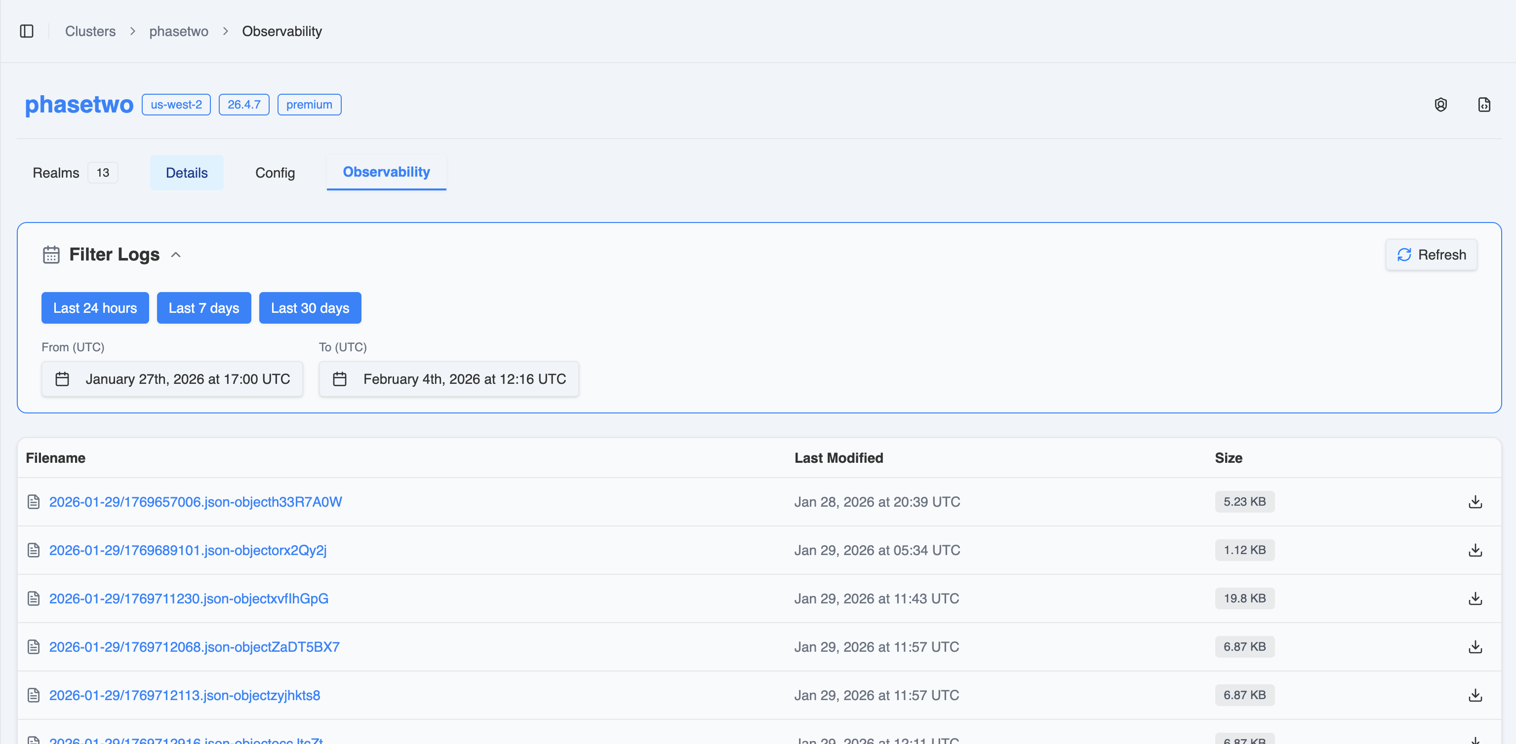 Phase Two Dash - Cluster Observability