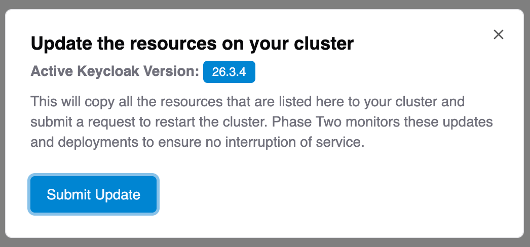 Resources Update Cluster